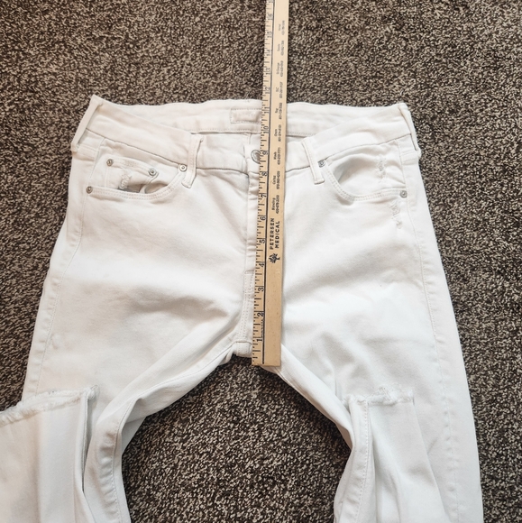 MOTHER Looker Ankle Fray In Little Miss Innocent Size 27 - Picture 9 of 10